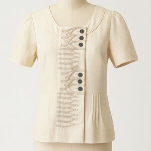 Anthropologie floreat platinum placket jacket